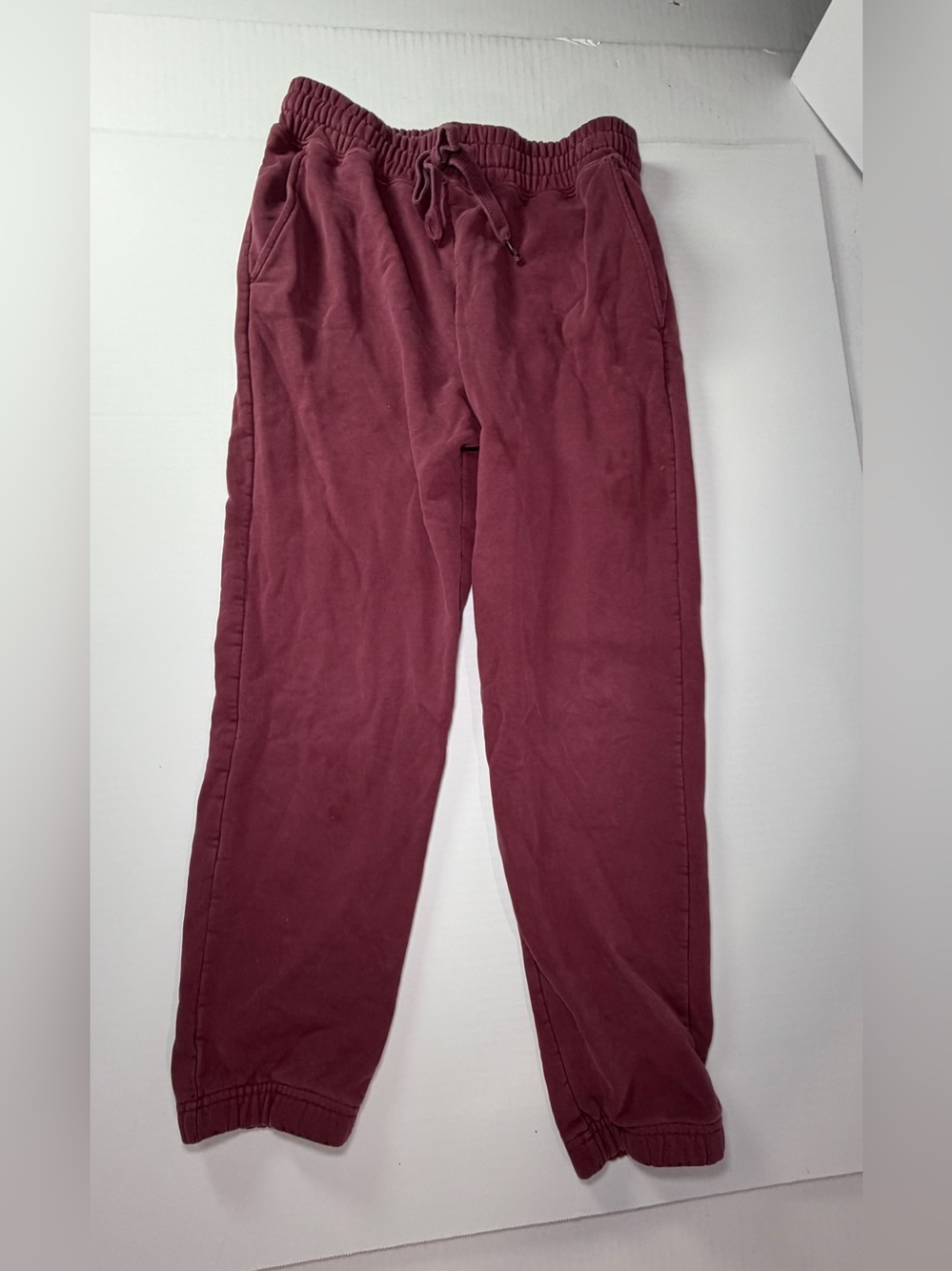 Fabletics Women's Maroon Drawstring Joggers